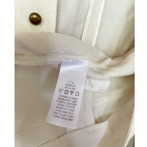 Cream Cropped Military Jacket - Picture 8 of 8